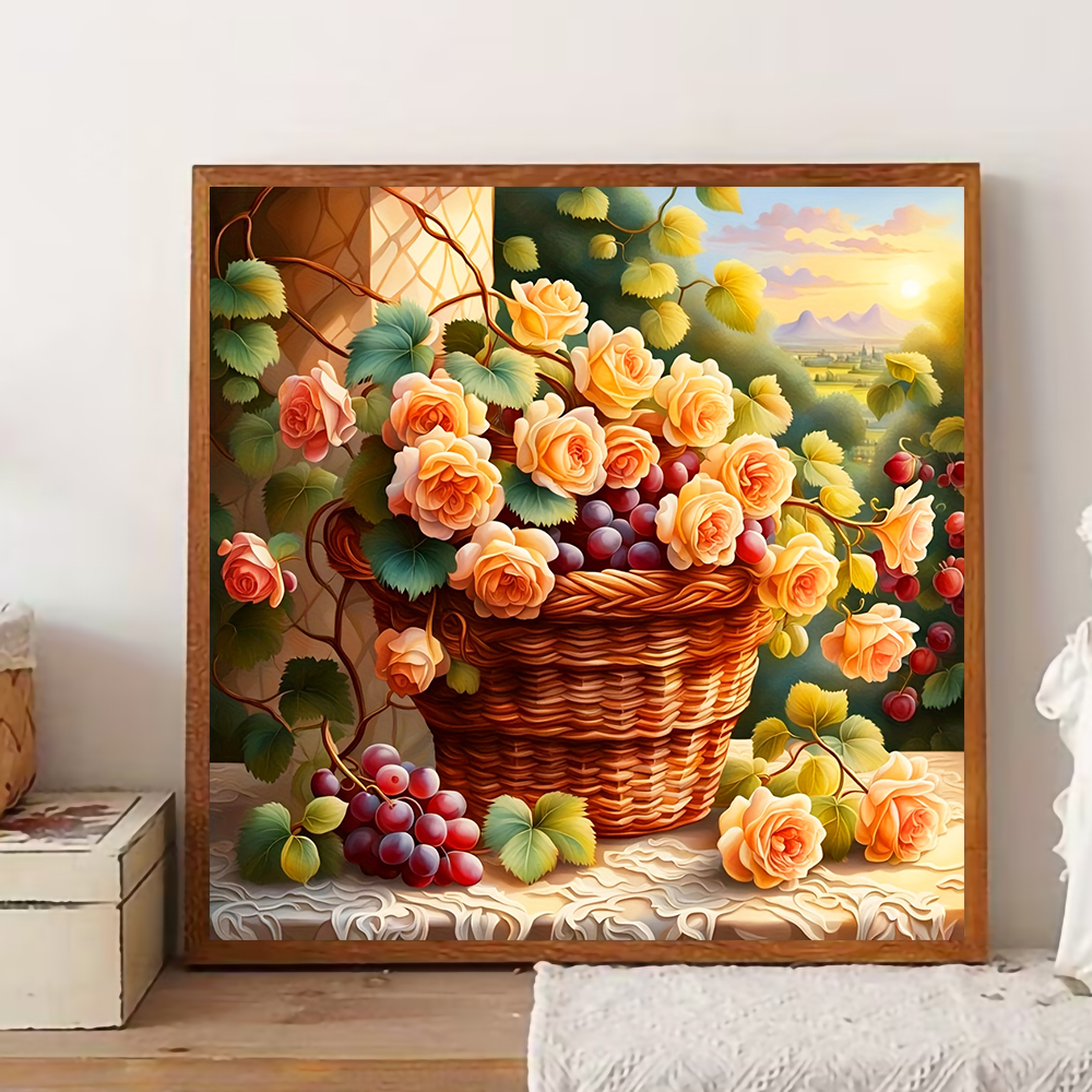 Flower Diamond Painting Kit Fu - Photo Mosaic Print 리뷰 및 가격