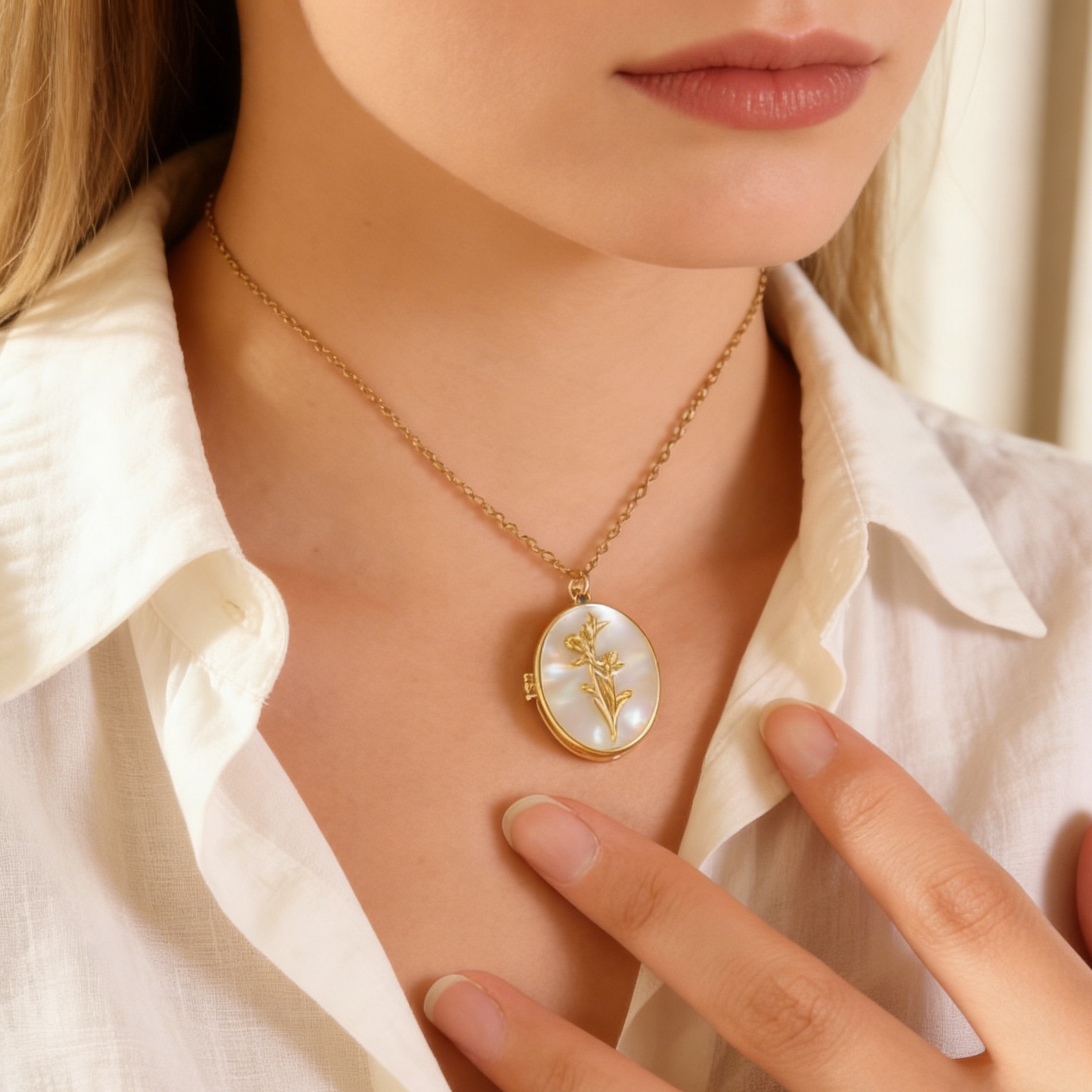 Diamon Birth Flower Custom Col - Birth Flower Necklace 리뷰 및 가격