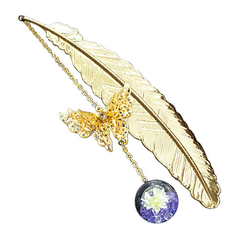 1PC Metal Bookmark Creative Im - Dried Flower Bookmark 리뷰 및 가격