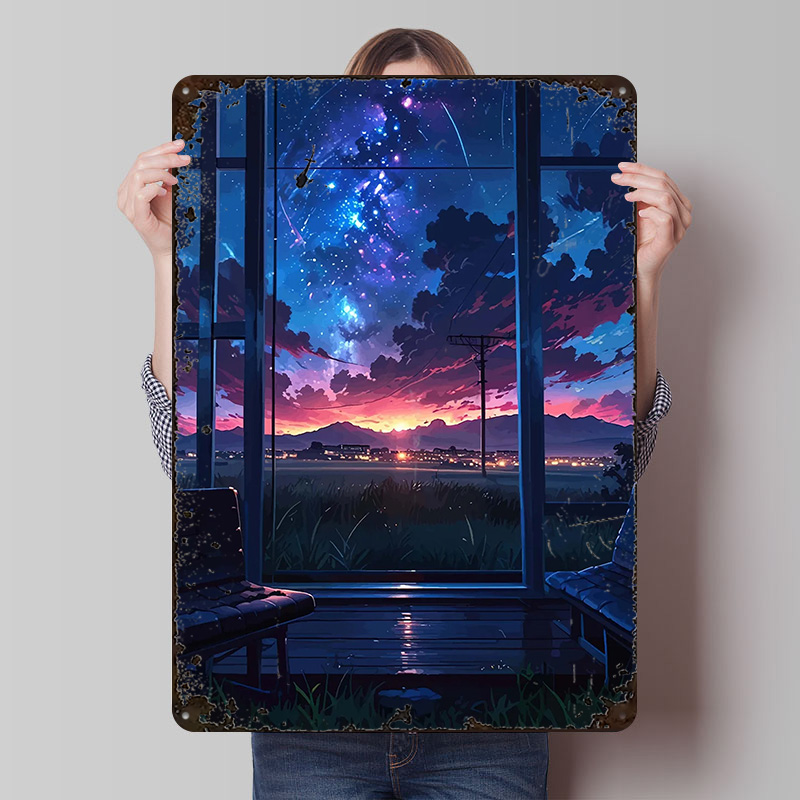 Anime Window View of Starry Ni - Custom Night Sky 리뷰 및 가격