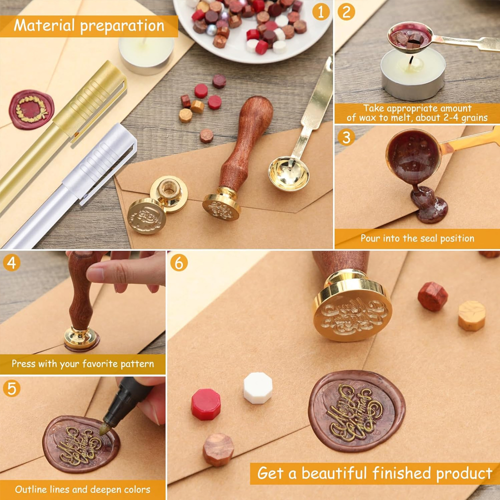 Custom Wax Seal Stamp, Persona - Wax Seal Letter Kit 리뷰 및 가격
