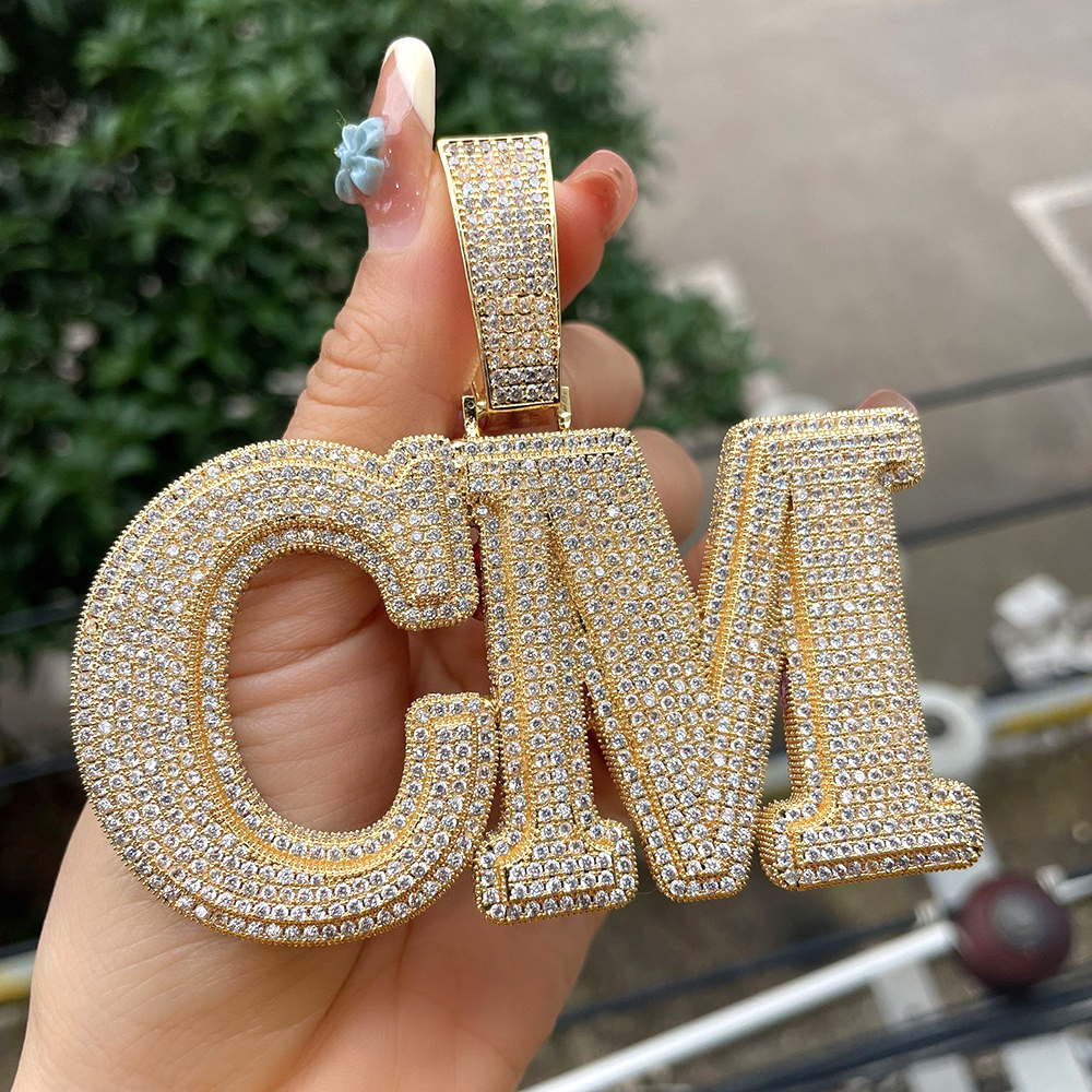 BIG Customized Name Letters Ic - Name Necklace Custom 리뷰 및 가격