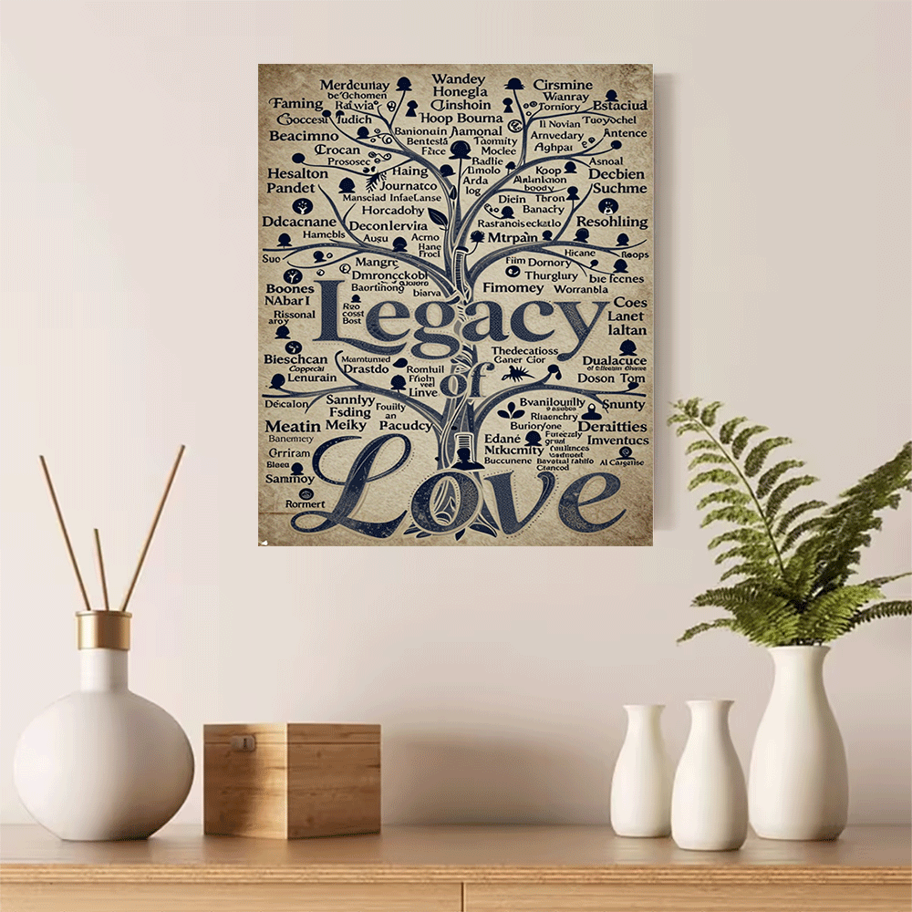 1PC-Unframed Canvas poster wal - Family Tree Print 리뷰 및 가격