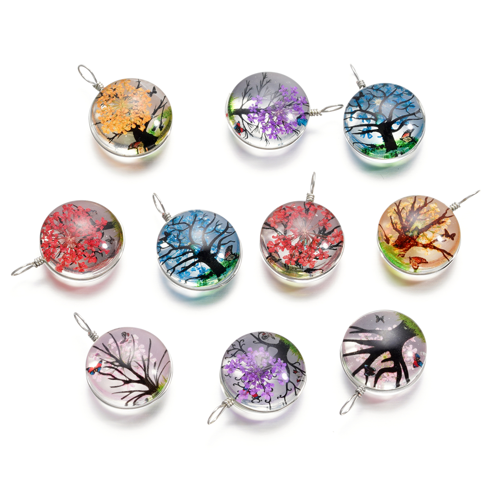 5pcs/lot 20x29mm Jewelry Cryst - Birth Flower Necklace 리뷰 및 가격