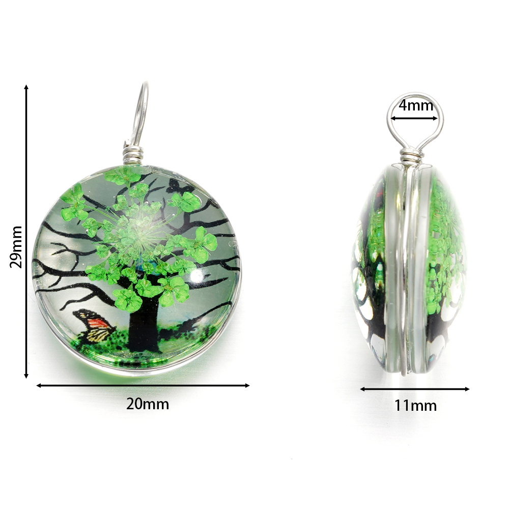 5pcs/lot 20x29mm Jewelry Cryst - Birth Flower Necklace 리뷰 및 가격