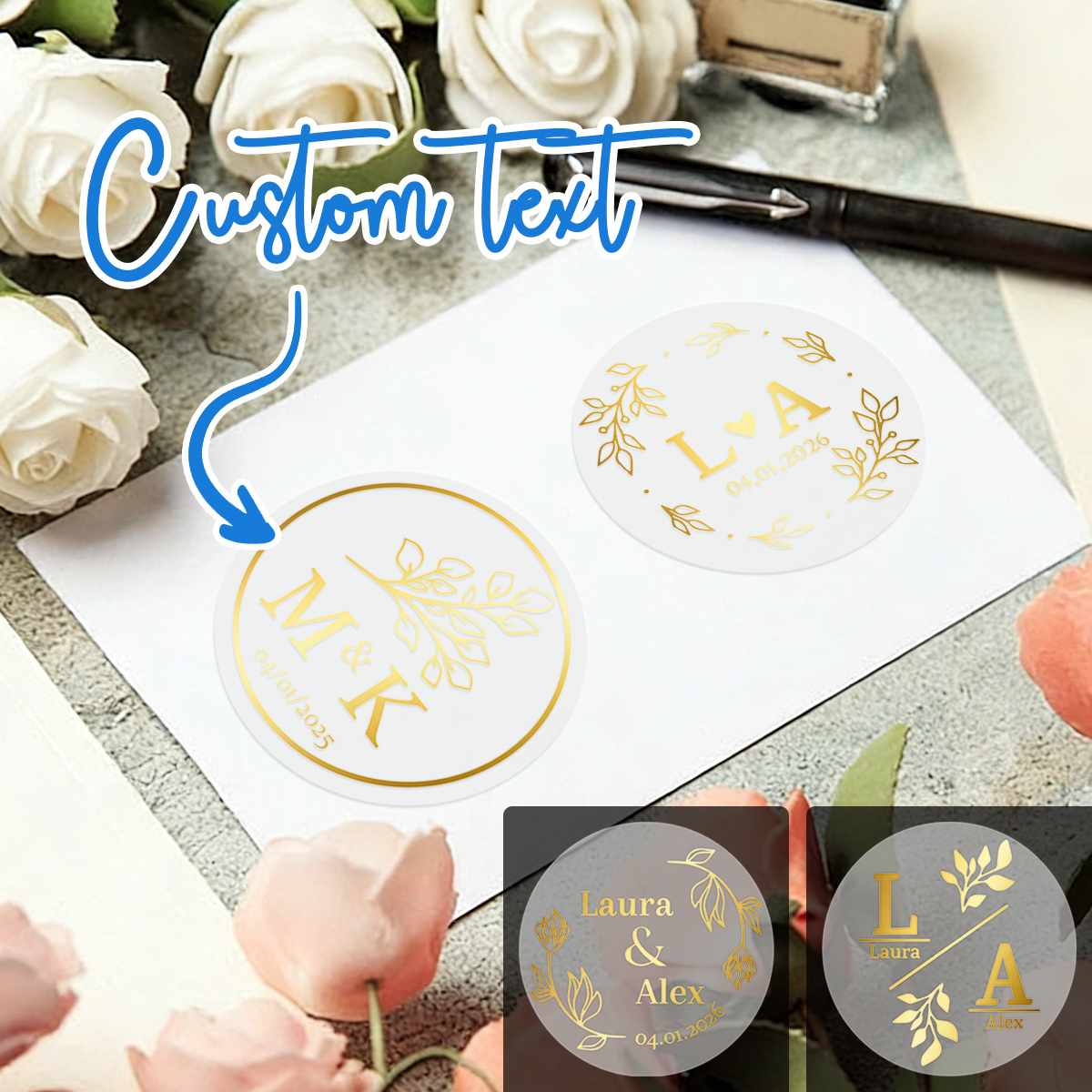 30/60/120/240pcs Custom Text R - Personalised Candle Label 리뷰 및 가격