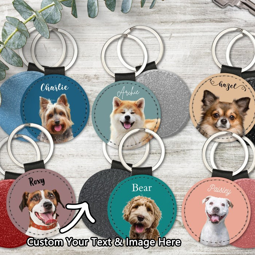 Custom Pet Photo Keychain Pers - Pet Portrait Custom 리뷰 및 가격