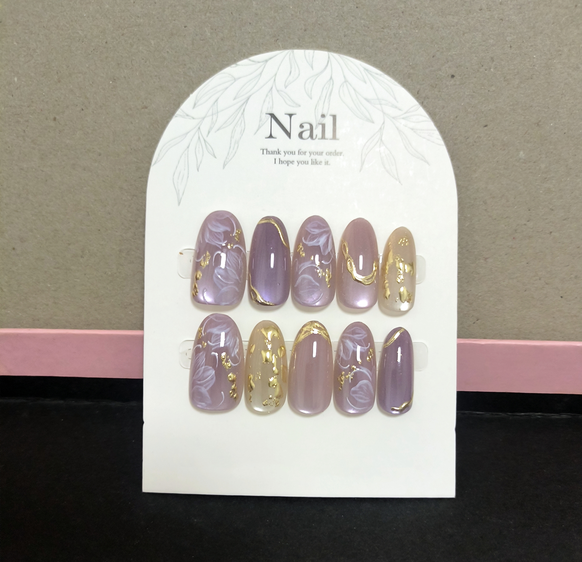 10pcs Handmade Press On Nails  - Pressed Flower Art 리뷰 및 가격