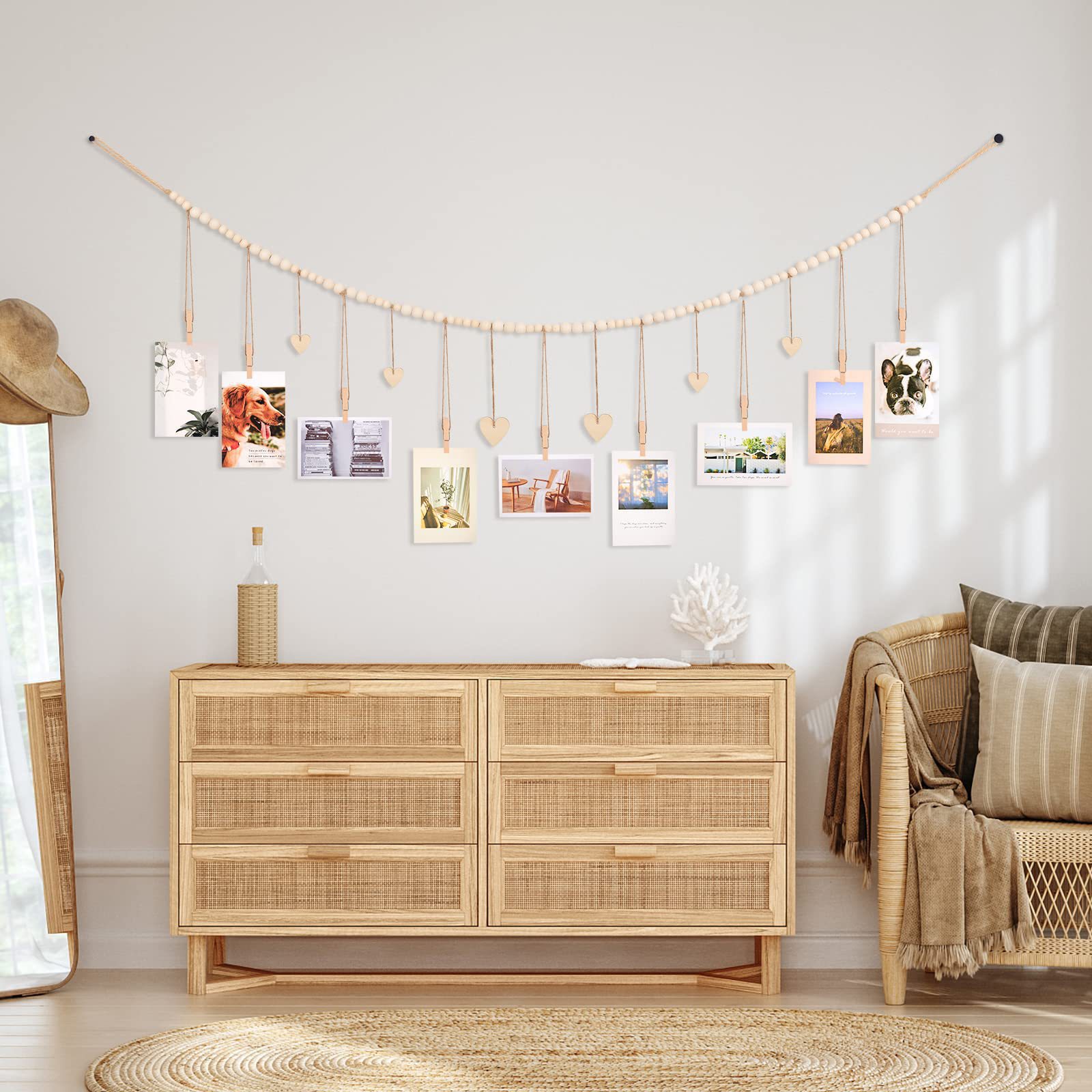 Hanging Photo Display Wall Dec - Engraved Wood Frame 리뷰 및 가격