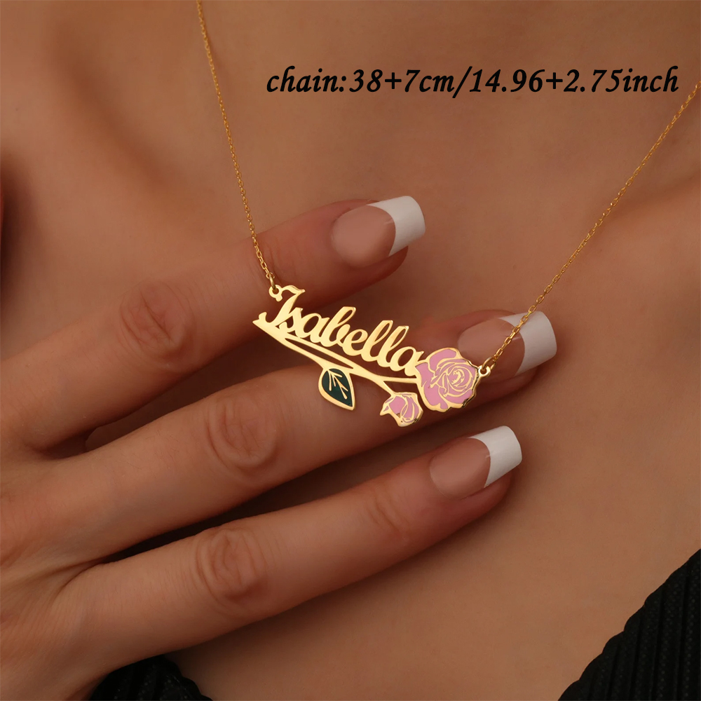 Personalized Colorfuls Birth F - Name Necklace Custom 리뷰 및 가격