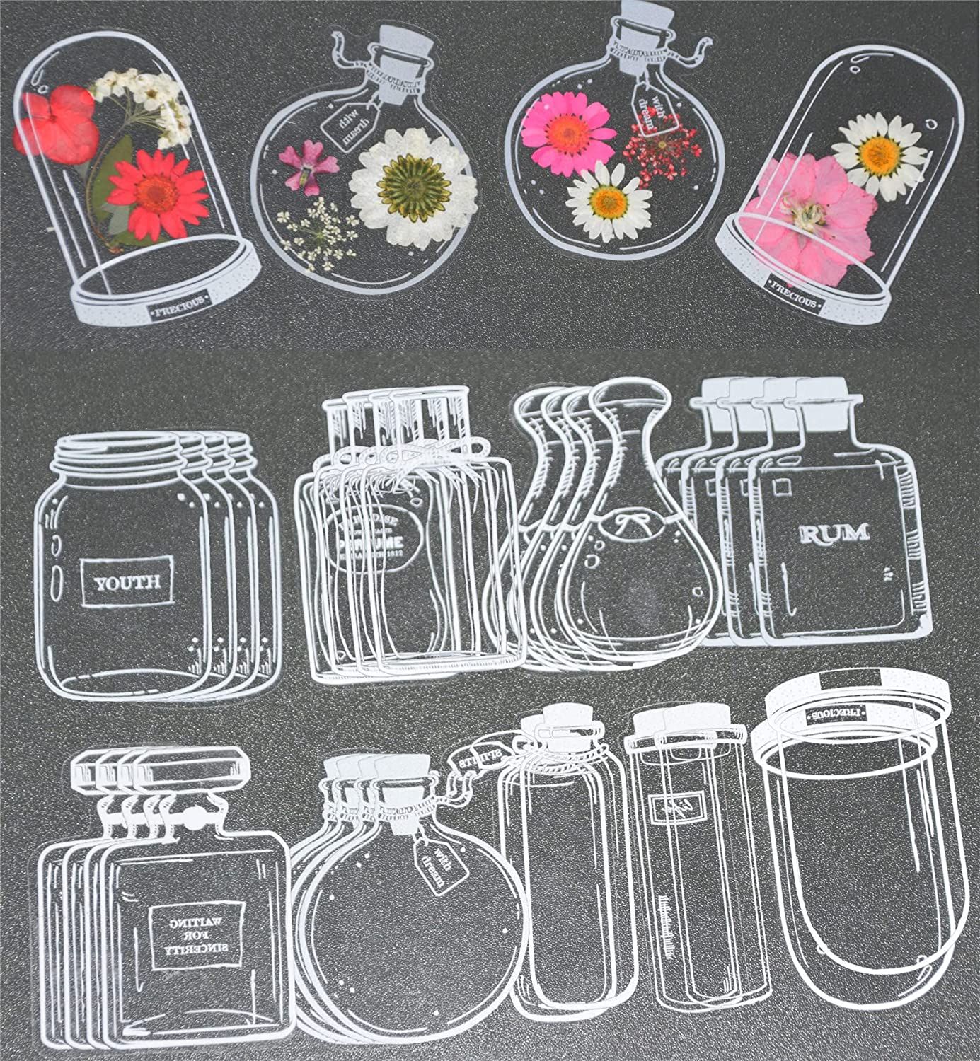 30Pcs Handmade DIY Transparent - Dried Flower Bookmark 리뷰 및 가격