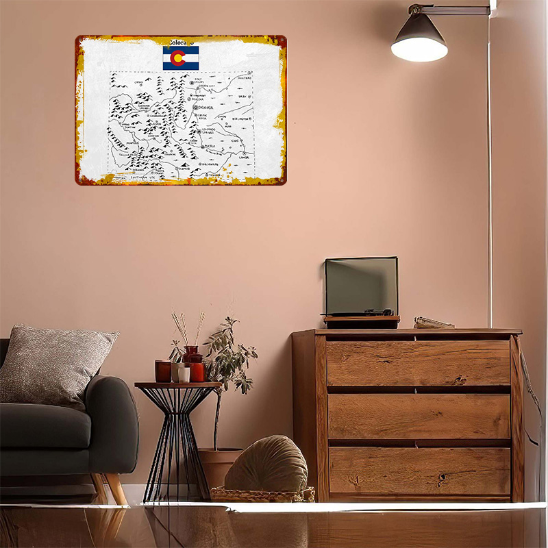 Hand Drawn Map of Colorado 3D  - Custom Map Poster 리뷰 및 가격