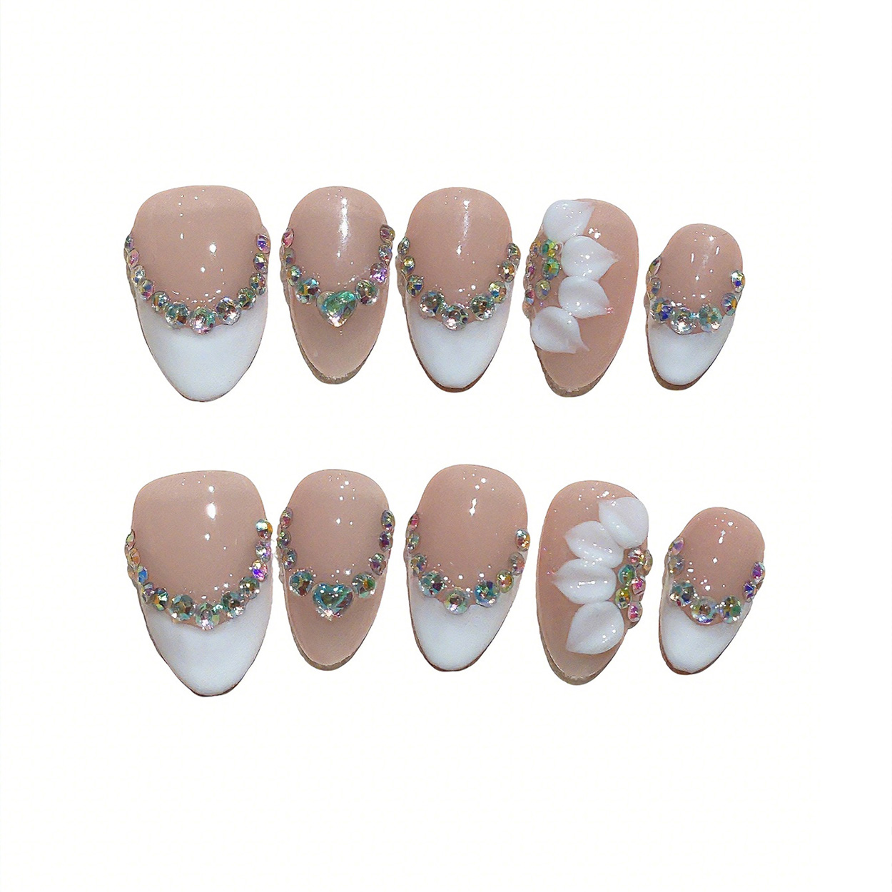 10pcs Short Almond Handmade Pr - Pressed Flower Art 리뷰 및 가격