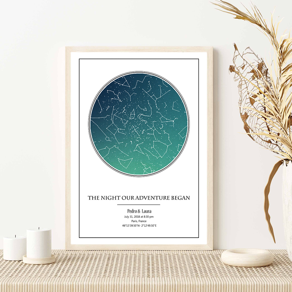 Personalized Star Map Poster B - Custom Star Map 리뷰 및 가격