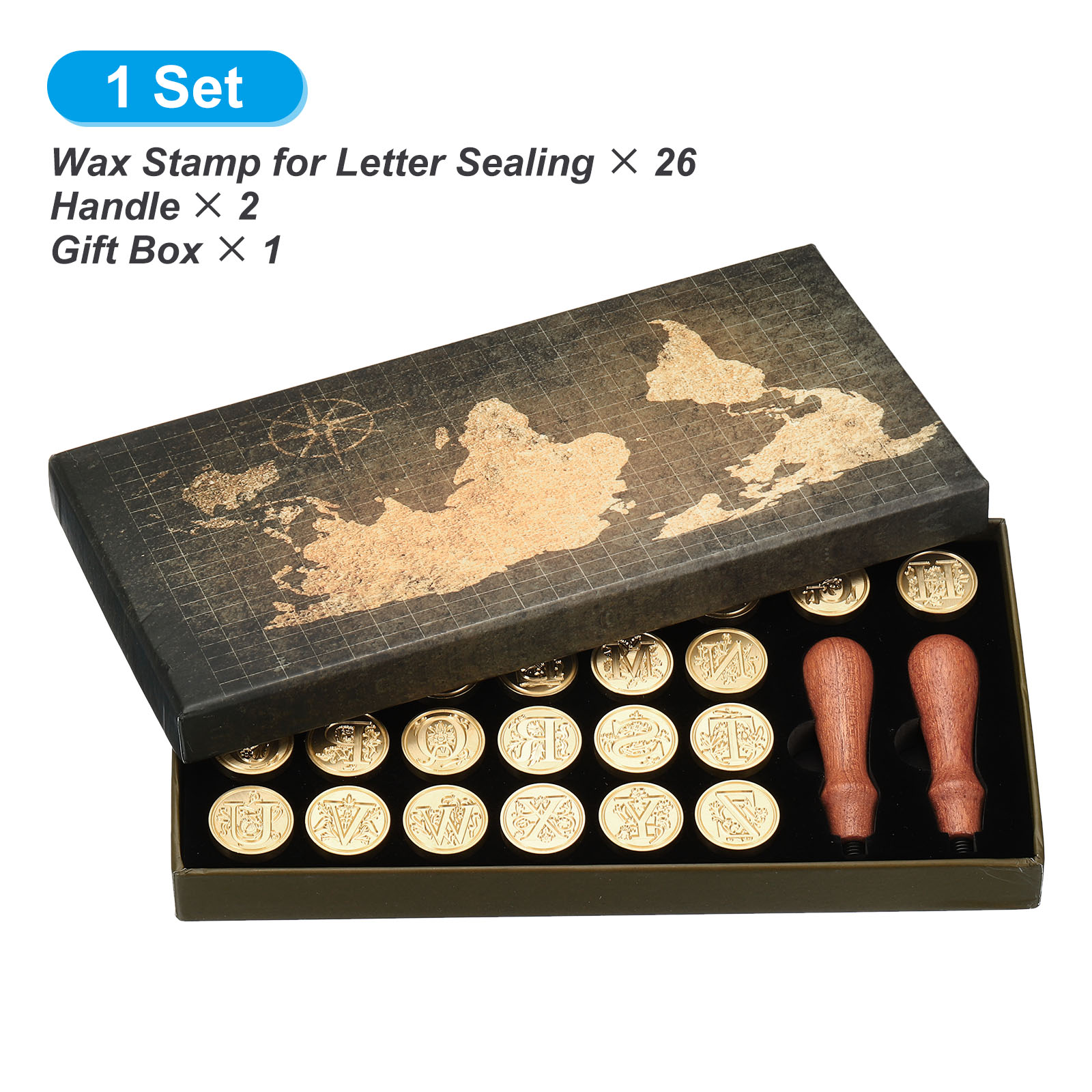Alphabet Wax Seal Stamp Kit, 2 - Wax Seal Letter Kit 리뷰 및 가격