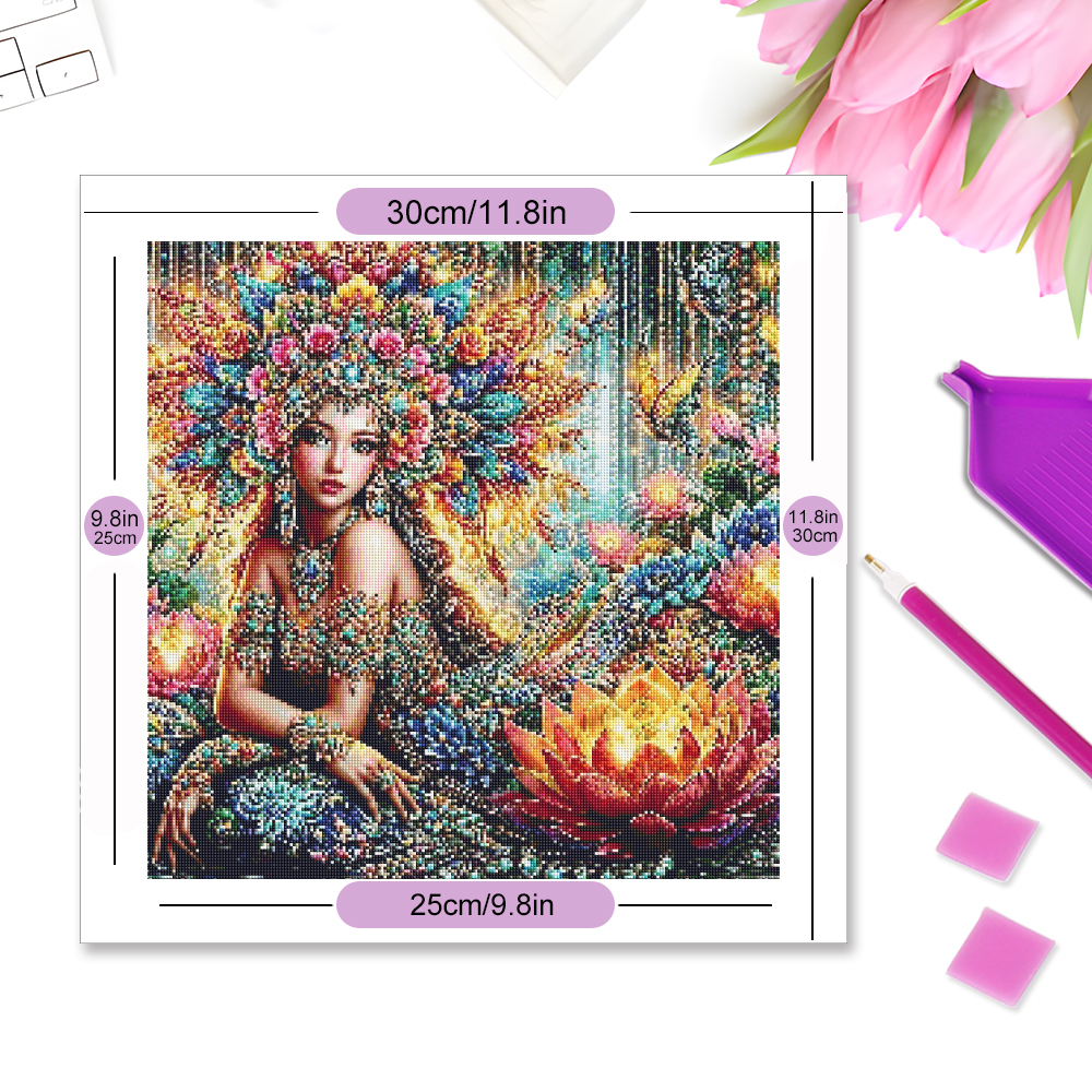Momoart Diamond Mosaic Woman R - Photo Mosaic Print 리뷰 및 가격