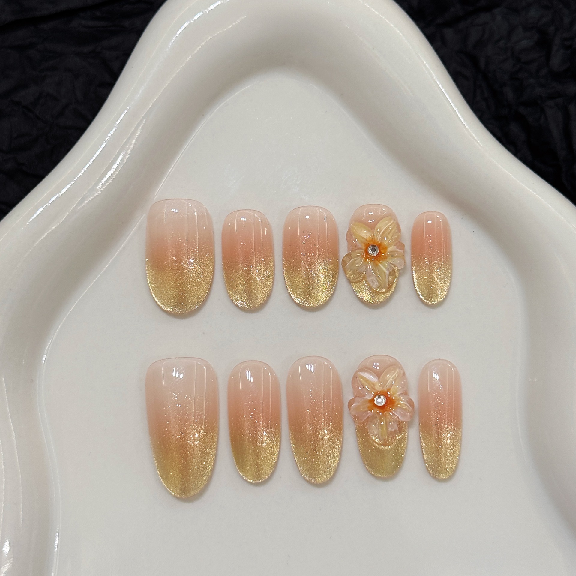 10pcs Handmade Press on Nails  - Pressed Flower Art 리뷰 및 가격