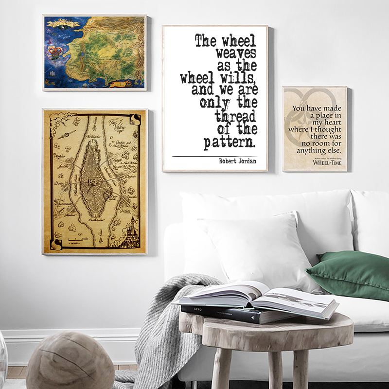 The Wheel of Time Map Poster P - Custom Star Map 리뷰 및 가격