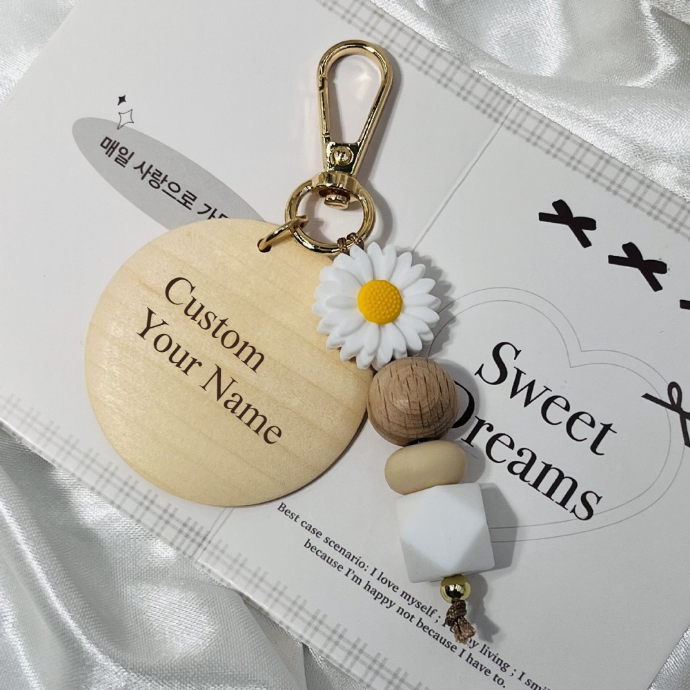 Creative Bamboo Pendant Keycha - Initial Ring Custom 리뷰 및 가격