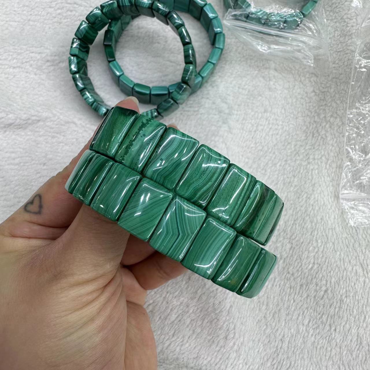 Genuine Natural Green Malachit - Coordinates Bracelet 리뷰 및 가격