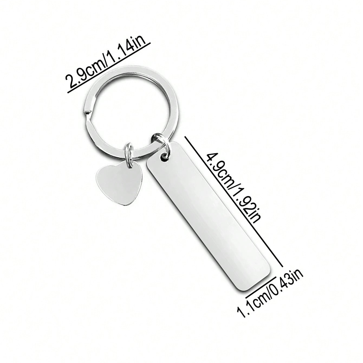 Custom Text Keychain Personali - Initial Ring Custom 리뷰 및 가격