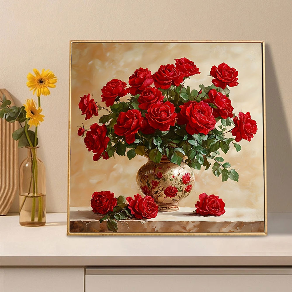 Rose Diamond Painting Full Squ - Photo Mosaic Print 리뷰 및 가격