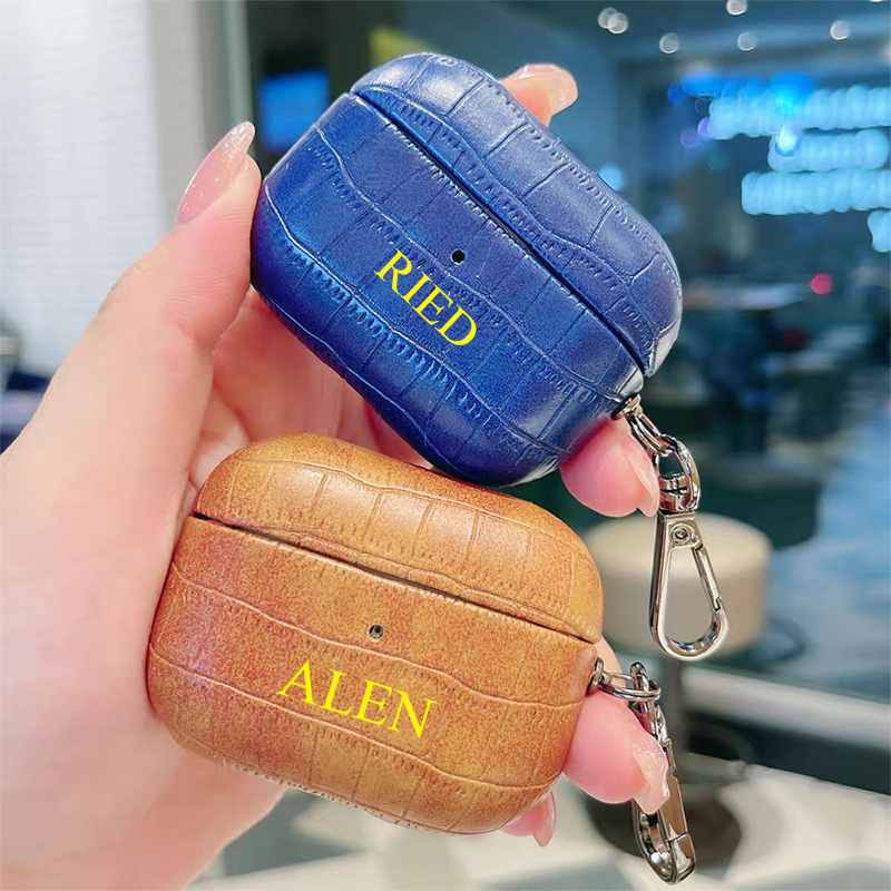 Custom Name Crocodile Leather  - Monogram Keychain Leather 리뷰 및 가격