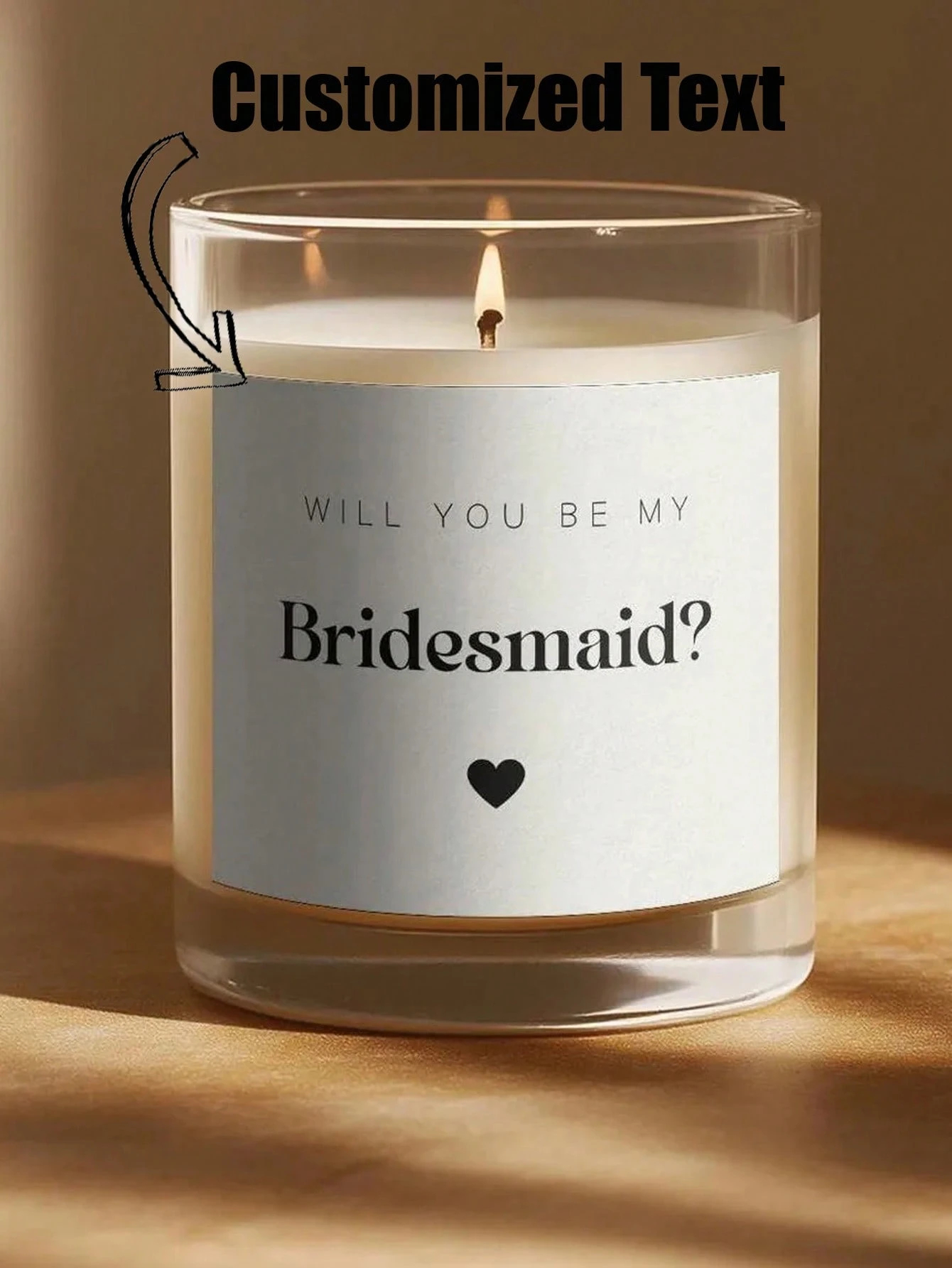 Custom Candle Label Will You B - Personalised Candle Label 리뷰 및 가격
