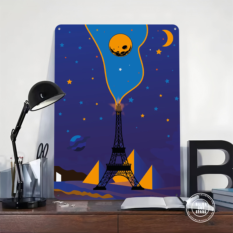 Eiffel Tower Night Sky Poster  - Custom Night Sky 리뷰 및 가격