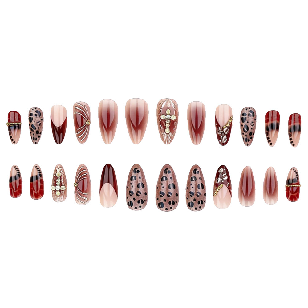 Medium fake nails for women gr - Pressed Flower Art 리뷰 및 가격