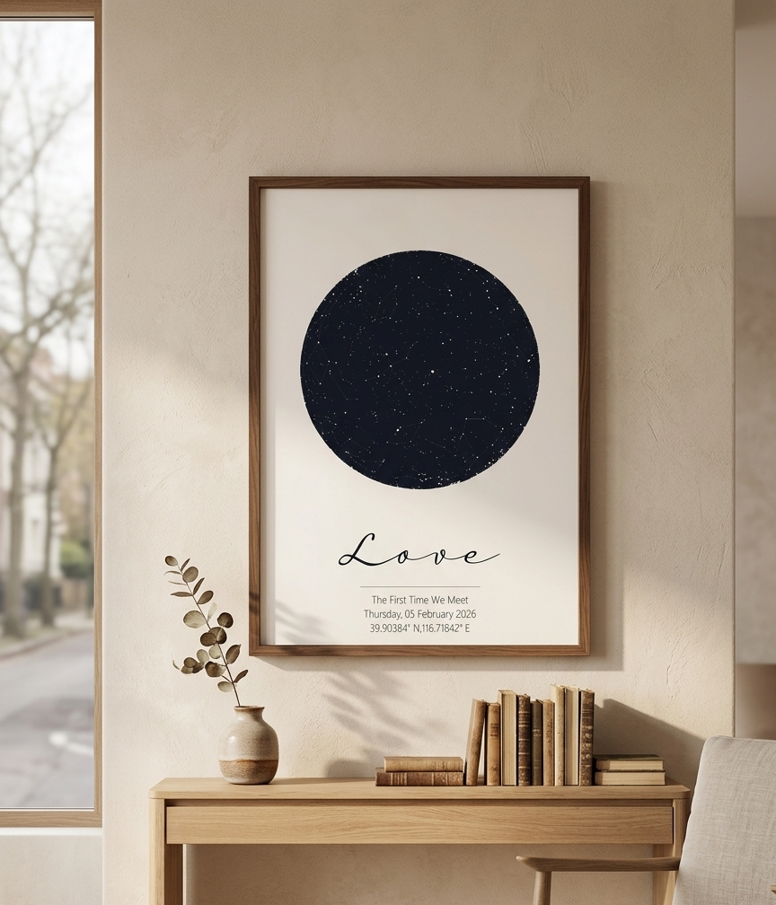 Personalized Star Map Print Cu - Custom Star Map 리뷰 및 가격
