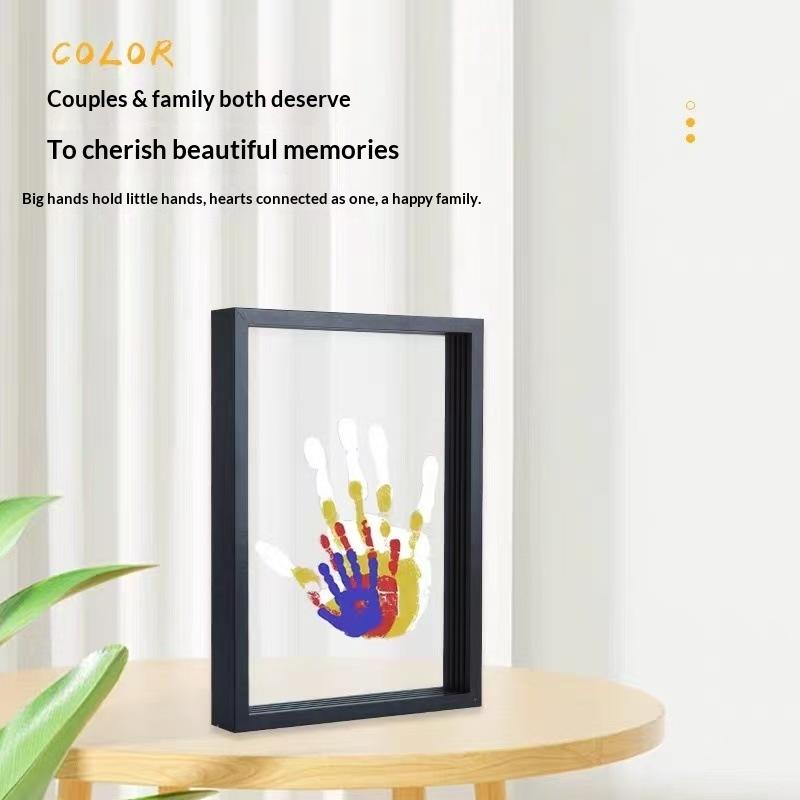 1 Set Family Handprint Photo F - Engraved Wood Frame 리뷰 및 가격