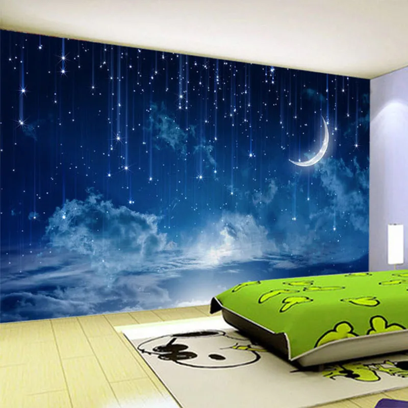 Mural Wallpaper Custom Blue Ni - Custom Night Sky 리뷰 및 가격