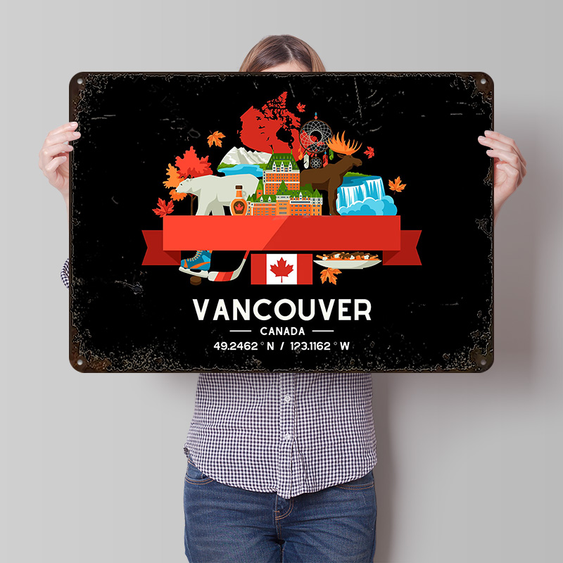 Vancouver City Map Printed Pos - Custom Map Poster 리뷰 및 가격
