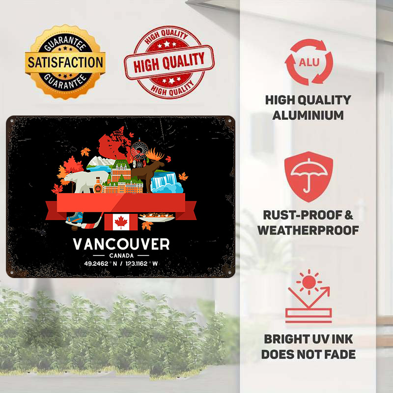 Vancouver City Map Printed Pos - Custom Map Poster 리뷰 및 가격