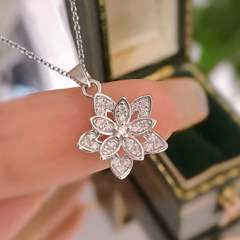 925 Sterling Silver Flower Nec - Birth Flower Necklace 리뷰 및 가격