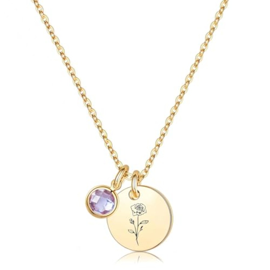 Birth Flower Necklaces for Wom - Birth Flower Necklace 리뷰 및 가격