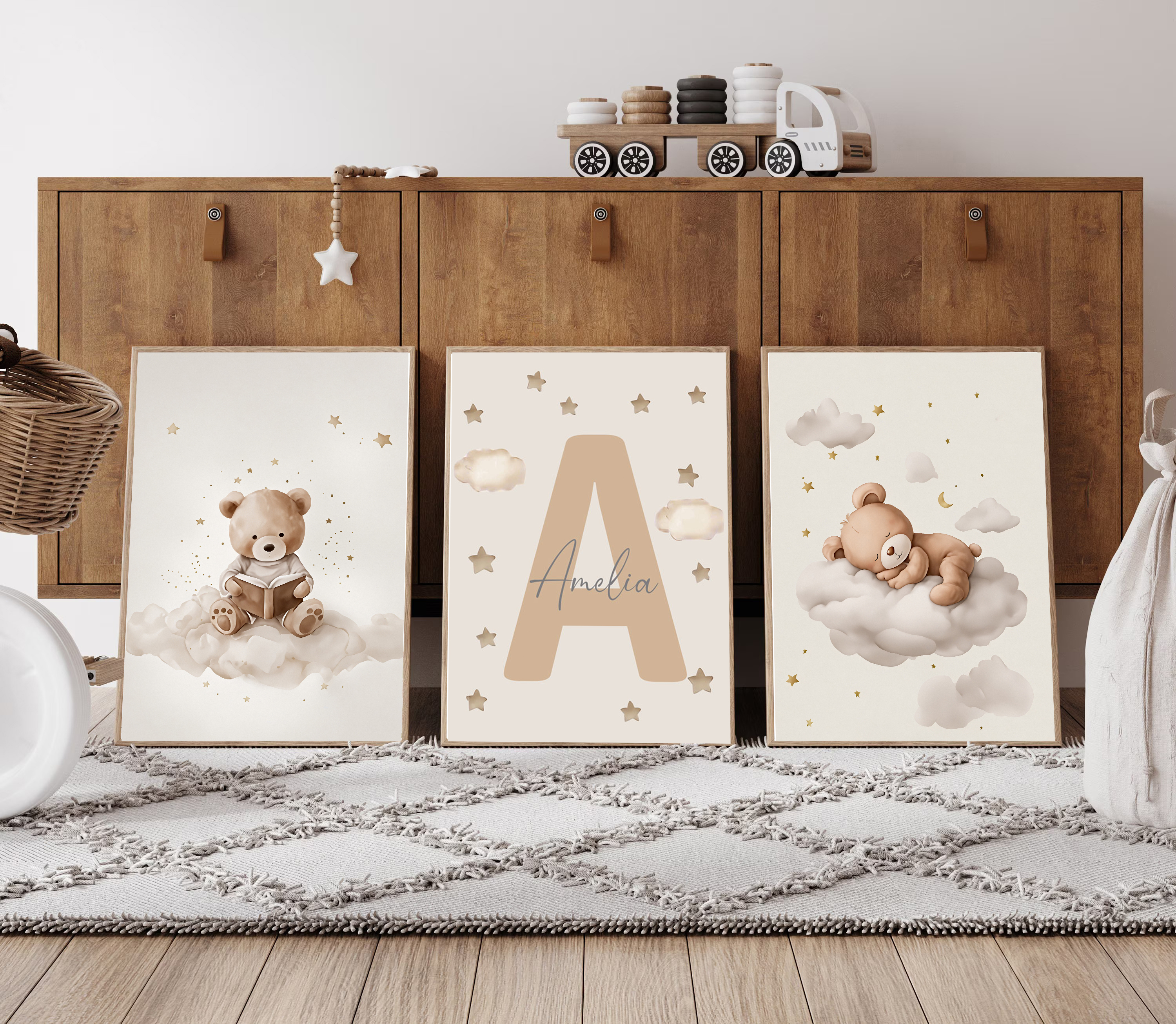3pcs/set Bohemian Teddy Bear A - Personalized Name Box 리뷰 및 가격